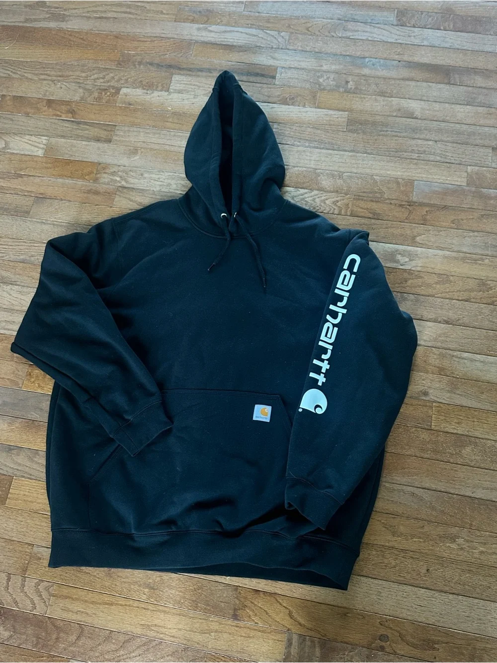 Carhartt XL Original Fit Black Hoodie Pullover Sweatshirt NWOT